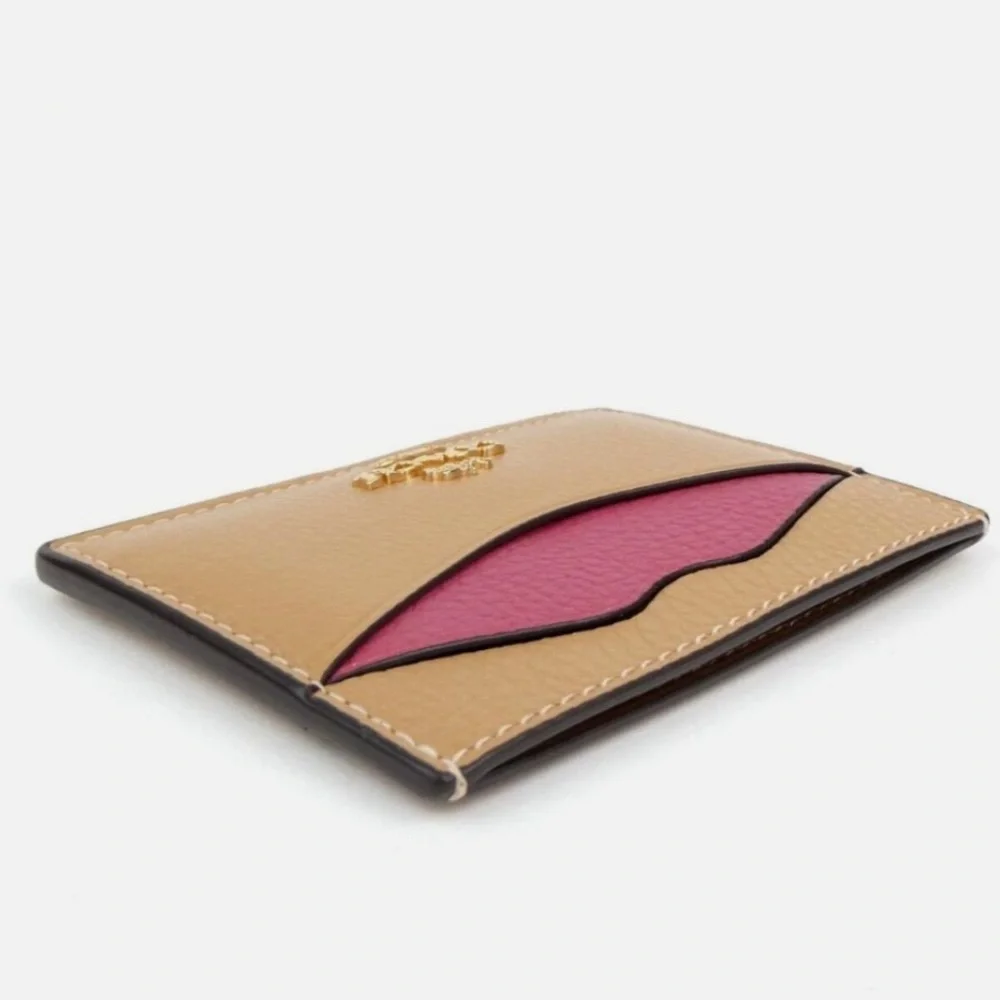 Coach Latte Lips Slim Card Holder NWT - Picture 3 of 4